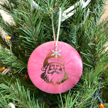 Load image into Gallery viewer, Disc Golf Mini Marker Christmas ornament red Santa
