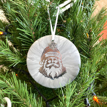 Load image into Gallery viewer, Disc Golf Mini Marker Christmas ornament gray Santa
