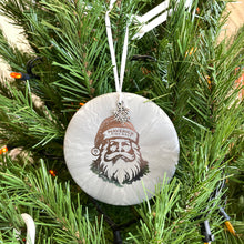 Load image into Gallery viewer, Disc Golf Mini Marker Christmas ornament gray Santa
