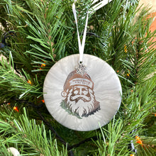 Load image into Gallery viewer, Disc Golf Mini Marker Christmas ornament gray Santa
