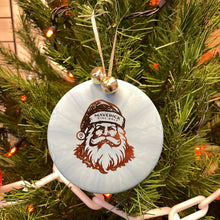 Load image into Gallery viewer, #29 Disc Golf Mini Marker Christmas ornament blue Santa
