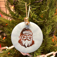 Load image into Gallery viewer, #29 Disc Golf Mini Marker Christmas ornament blue Santa
