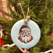 Load image into Gallery viewer, #29 Disc Golf Mini Marker Christmas ornament blue Santa
