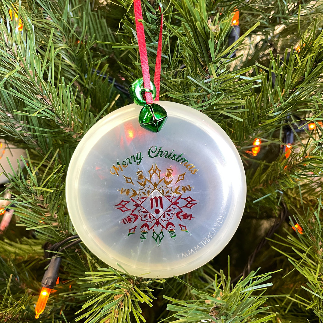 #39 Disc Golf Mini Marker Christmas ornament