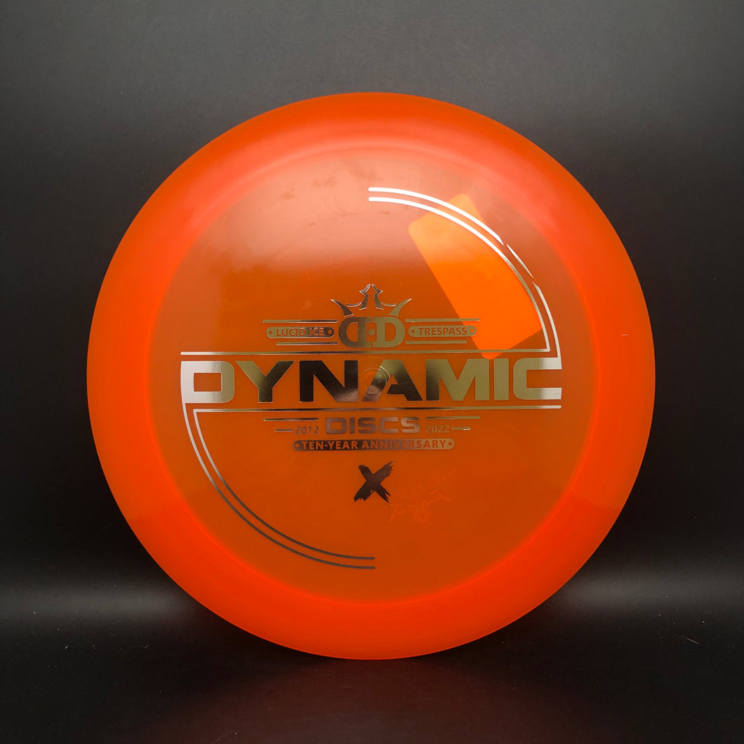 Dynamic Discs Lucid Ice Trespass - 10 YR ANNIV.