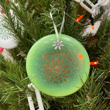 Load image into Gallery viewer, 48 Disc Golf Mini Marker Christmas green ornament
