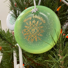 Load image into Gallery viewer, 48 Disc Golf Mini Marker Christmas green ornament
