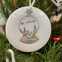 Load image into Gallery viewer, 49 Disc Golf Mini Marker Christmas white ornament
