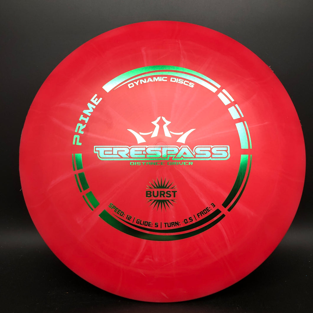 Dynamic Discs Prime Burst Trespass - stock