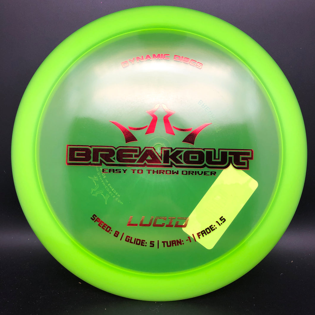 Dynamic Discs Lucid Breakout - stock