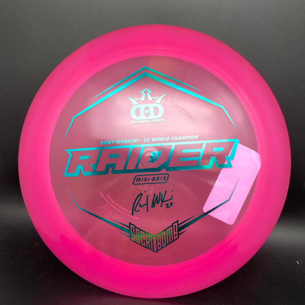 Dynamic Discs Lucid Raider Wysocki signature